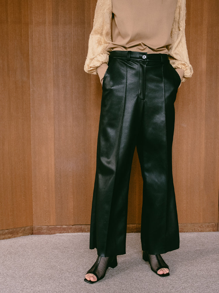 Fake Leather Pants｜フェイクレザーパンツ – MARTE