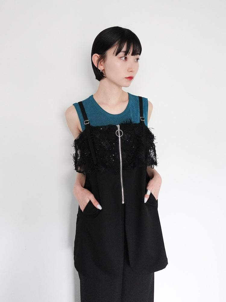 Fluffy Layered Zip Top｜レイヤードジップトップ – MARTE
