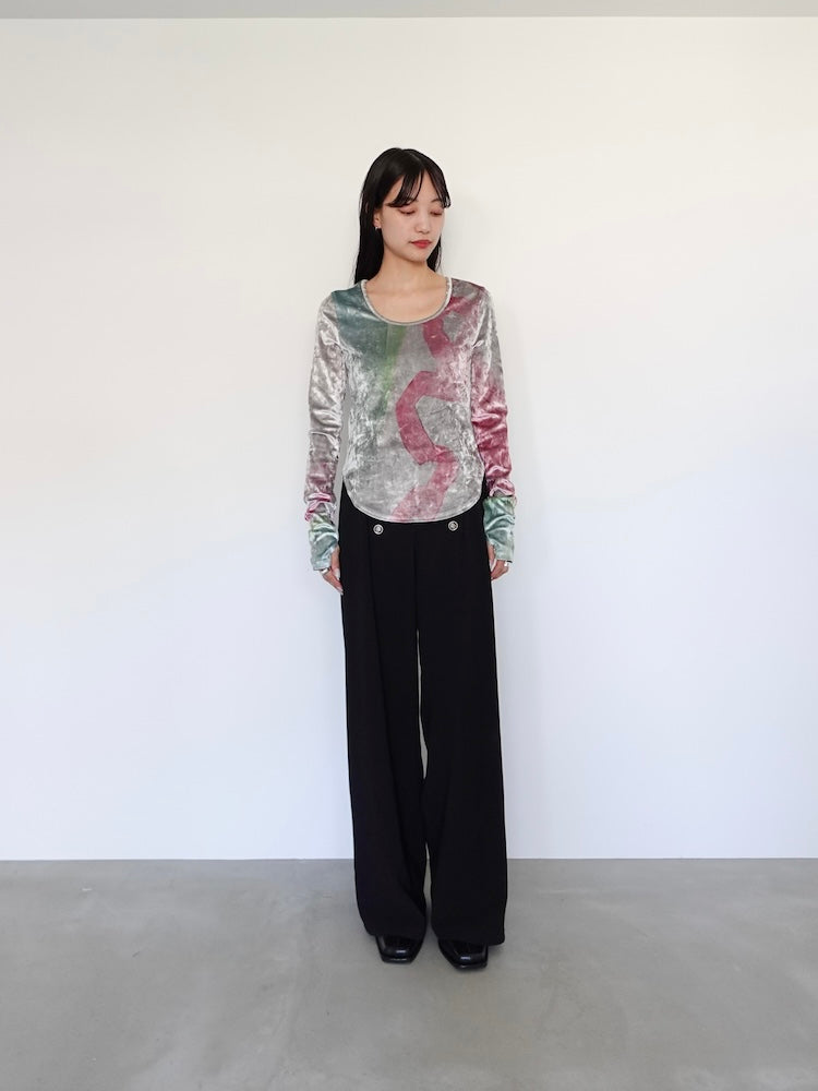 Velour Art Print Top｜ベロアTシャツ – MARTE