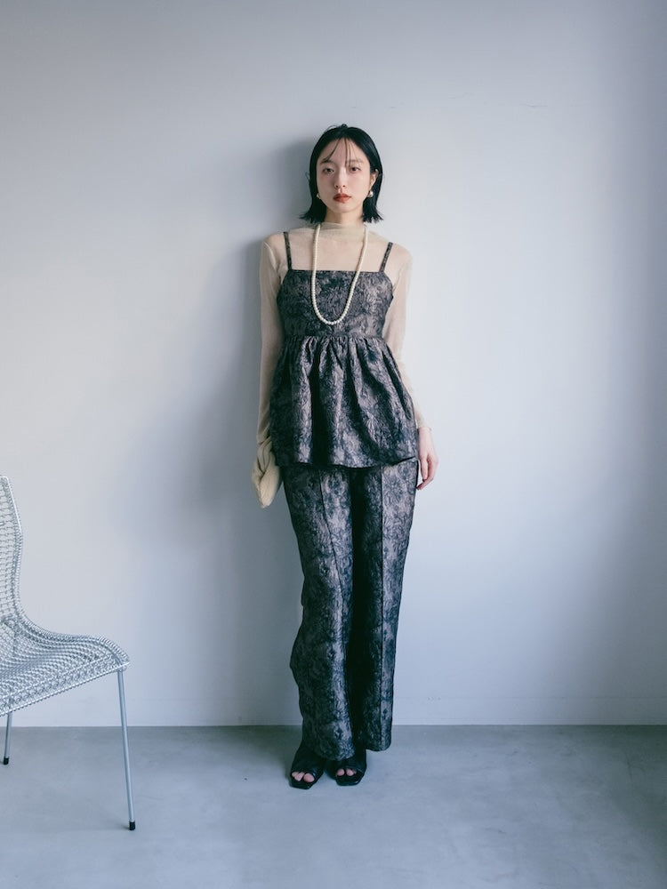 Flower Jacquard Camisole｜フラワージャガードキャミソール – MARTE