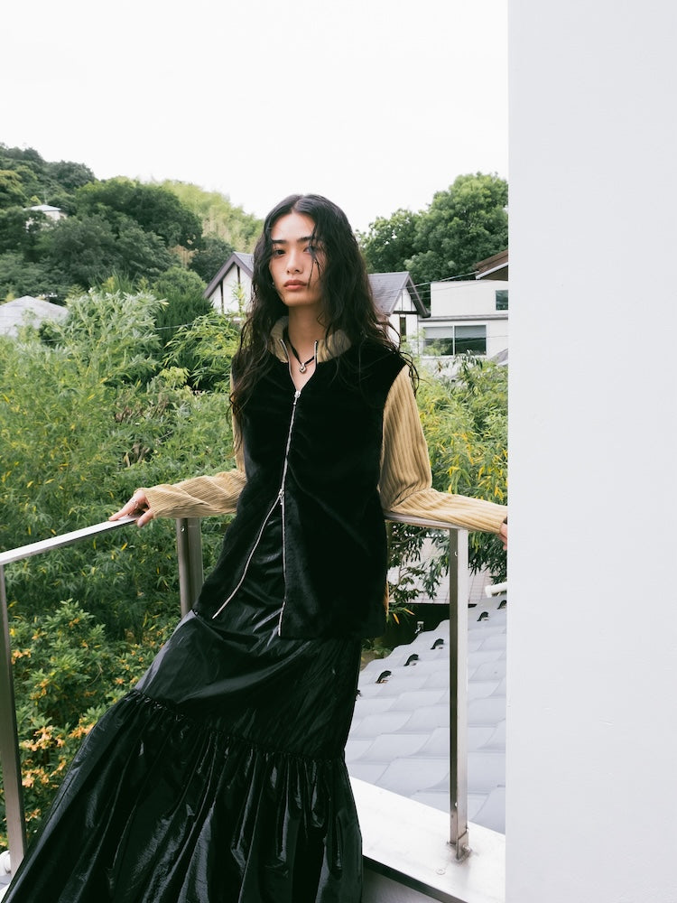 Fur Docking Zip Top｜ファー×コーデュロイトップス – MARTE