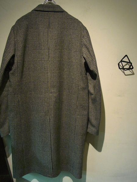 UNUSED（アンユーズド） グレンチェック チェスターコート グレー - margin