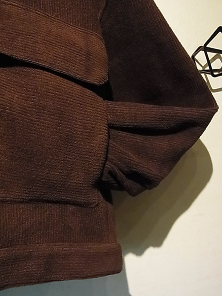 YOKE（ヨーク） ニットコーデュロイ ワイドショートジャケット