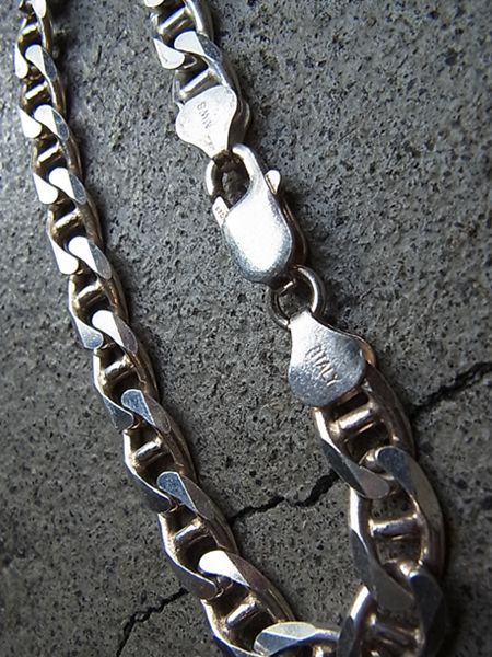 イタリアンアンティーク シルバーチェーンブレスレット - margin