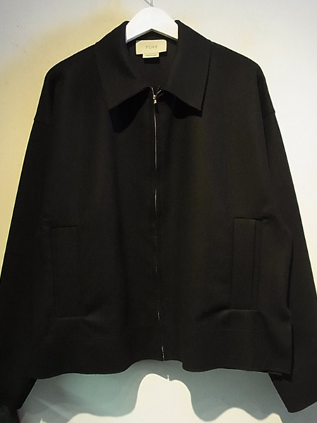 YOKE（ヨーク） カットオフドリズラージャケット ブラック - margin