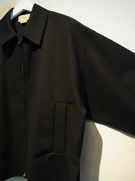 YOKE（ヨーク） カットオフドリズラージャケット ブラック - margin