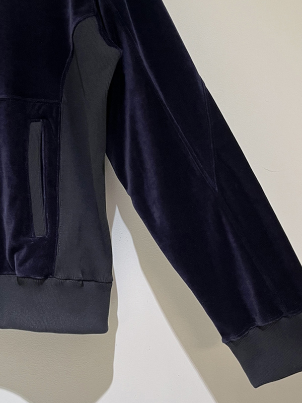 ANCELLM（アンセルム） Velour Switching Jacket（ベロアスイッチング
