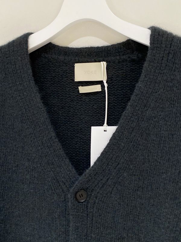 YOKE（ヨーク）コネクティングカーディガン グリーン - margin