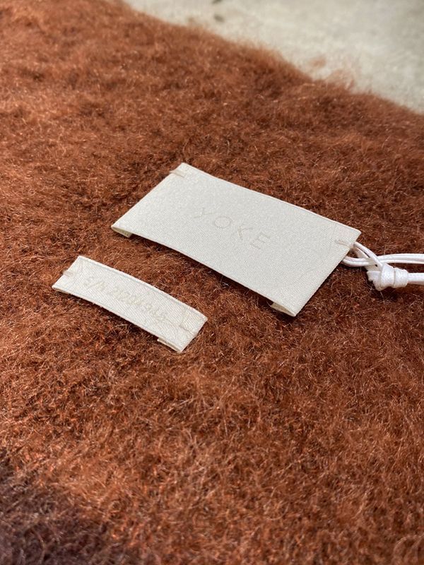 YOKE（ヨーク） モヘアボーダーロングストール - margin