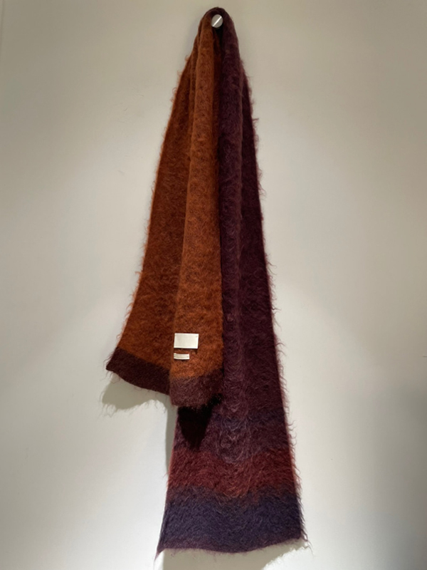 YOKE（ヨーク） モヘアボーダーロングストール - margin