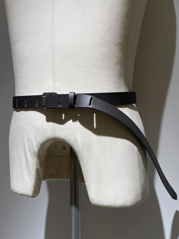 YOKE（ヨーク） ナローレザーベルト - margin