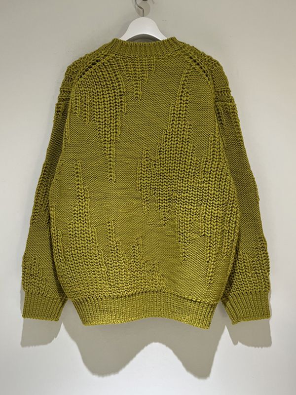 YOKE（ヨーク） Irregular knitted Crewneck Sweater（イレギュラー