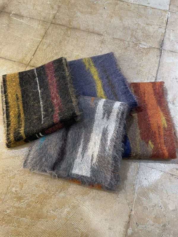 YOKE（ヨーク） Still Jacquard Mohair Long Stole（スティルジャ