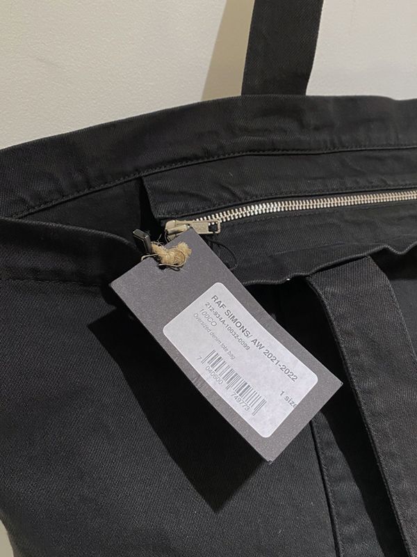 RAF SIMONS（ラフシモンズ） オーバーサイズド デニムトートバッグ