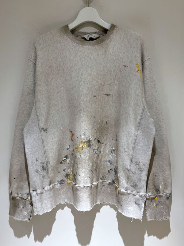 ANCELLM（アンセルム） Hand Painting Sweat Shirt（ハンドペイン