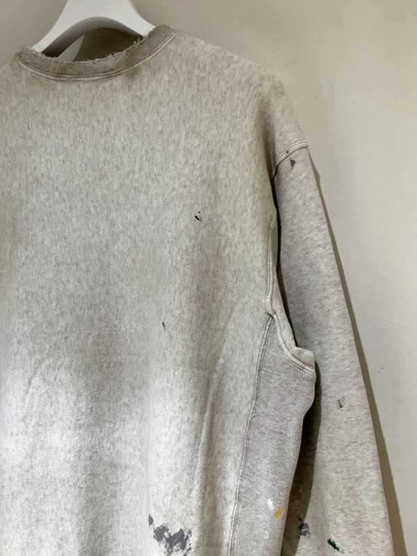 ANCELLM（アンセルム） Hand Painting Sweat Shirt（ハンドペイン
