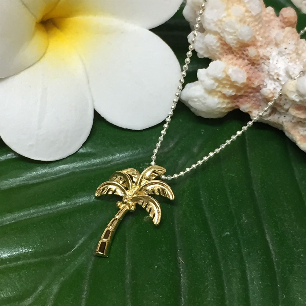 ハワイアンジュエリー ネックレス チェーン付き ペンダント パーム