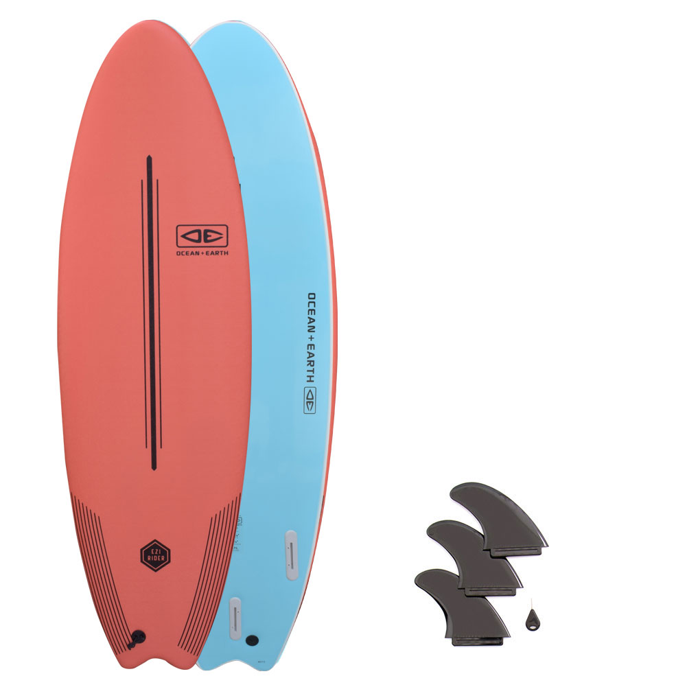 OCEAN&EARTHEZIRIDERSOFTBOARD6'6サーフボードソフトボード/初心者用