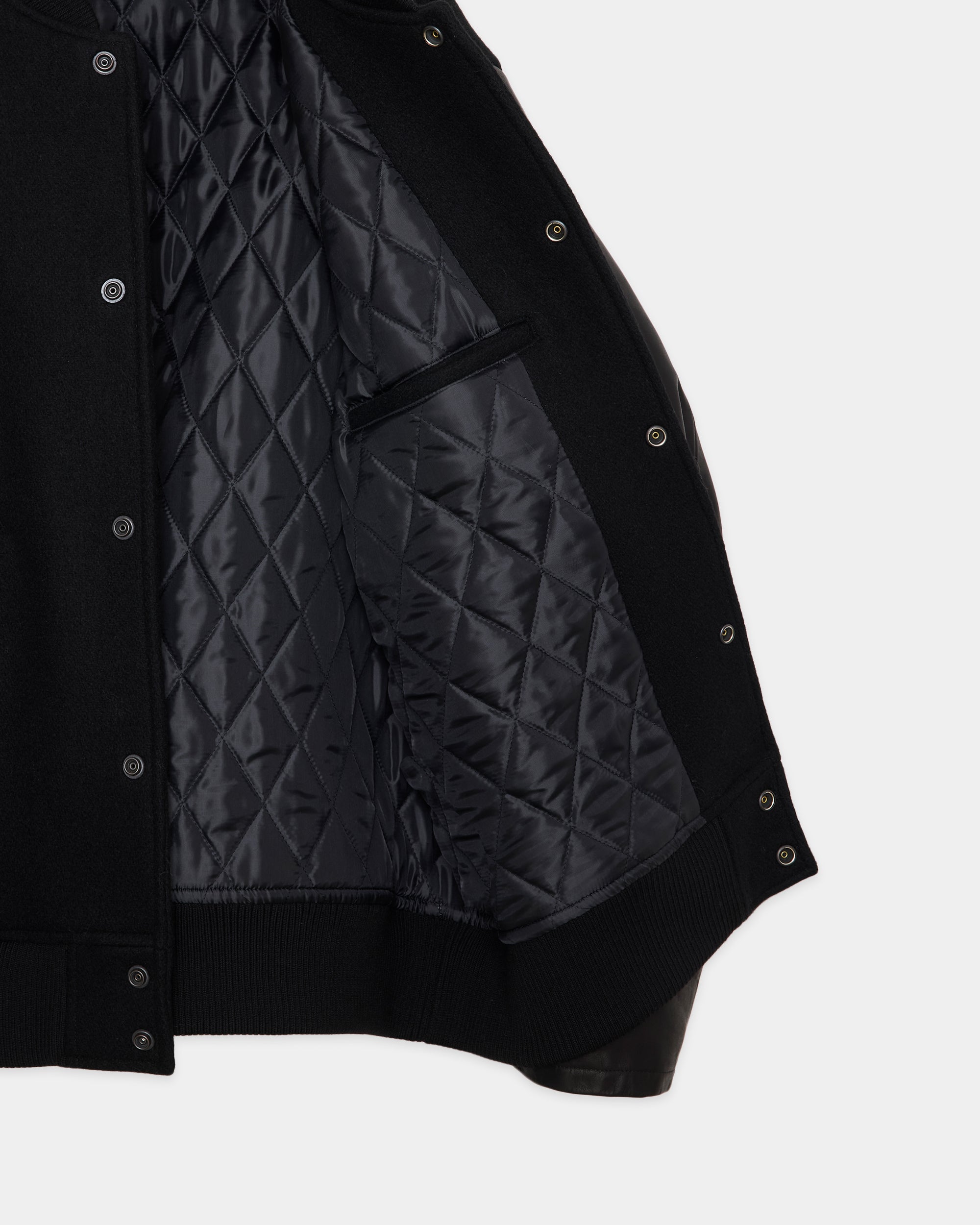 Vintage Melton Award Jacket, Black – MARKAWARE