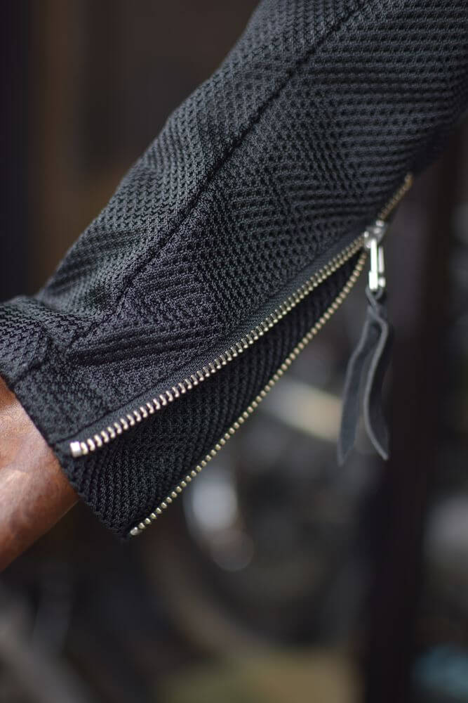 夏仕様『メッシュスリーブシングルライダースジャケット』入荷