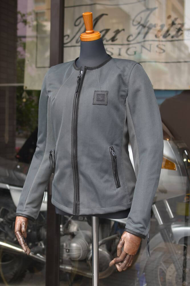 レザーパイピングフルメッシュジャケット2/MFB-2480【レディス