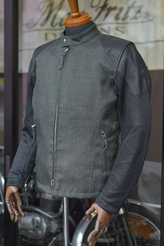 アウトレット】メッシュスリーブシングルライダースジャケット/MFB