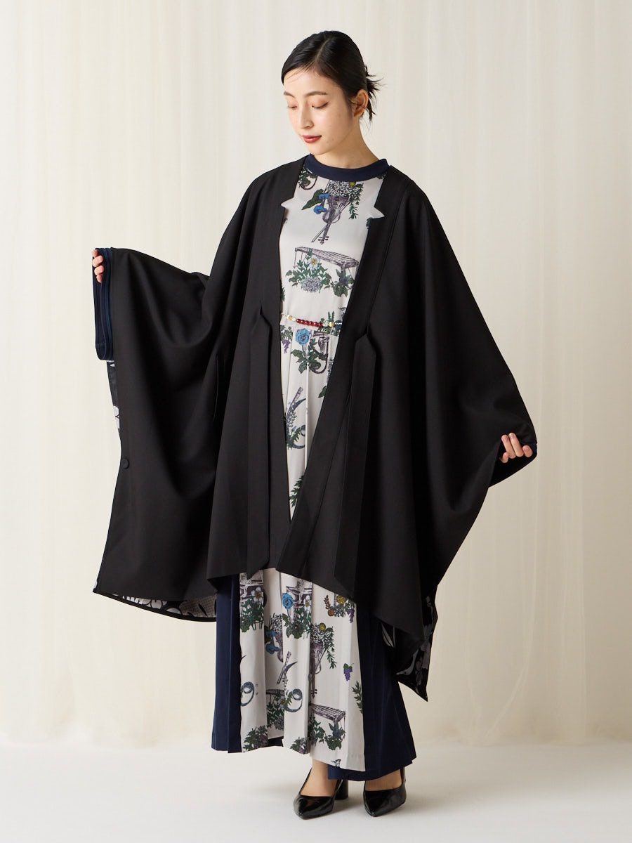 残りわずか】オヨメ・クルエレ羽織ケープ(FREE ブラック): ふりふ