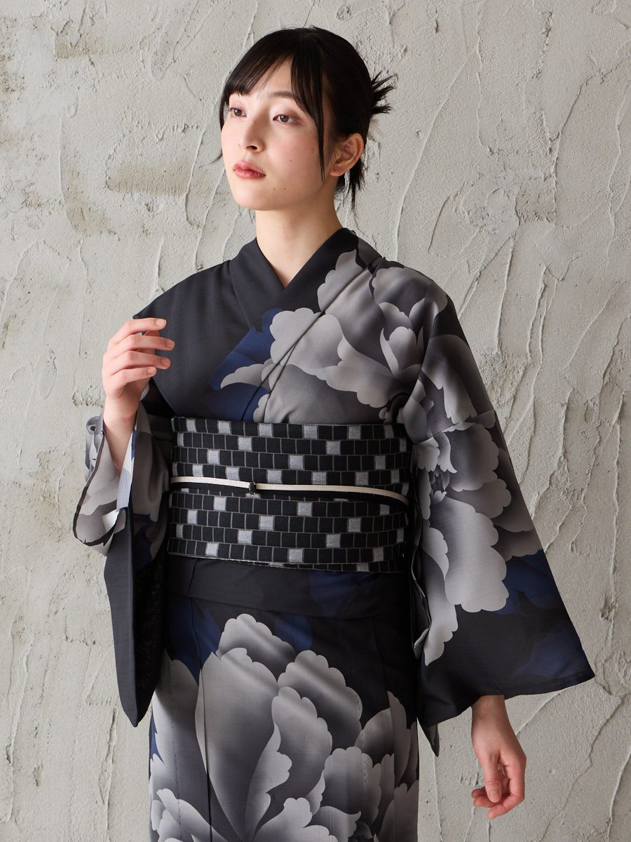 残りわずか】浴衣単品「 キャロル 」(FREE ブラック): ふりふ ｜ミマツ