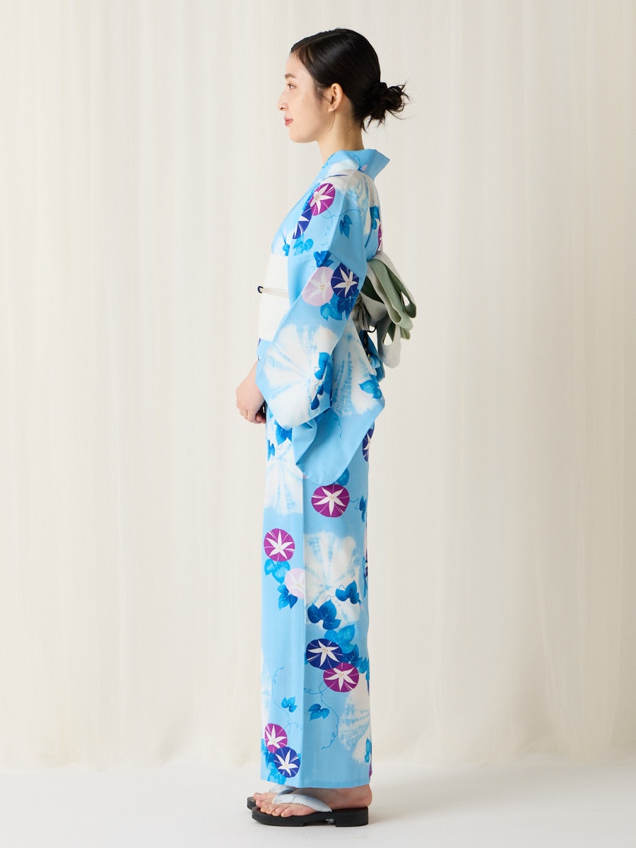 浴衣単品「 絞り朝顔 」(FREE サックス): ふりふ ｜ミマツグループ