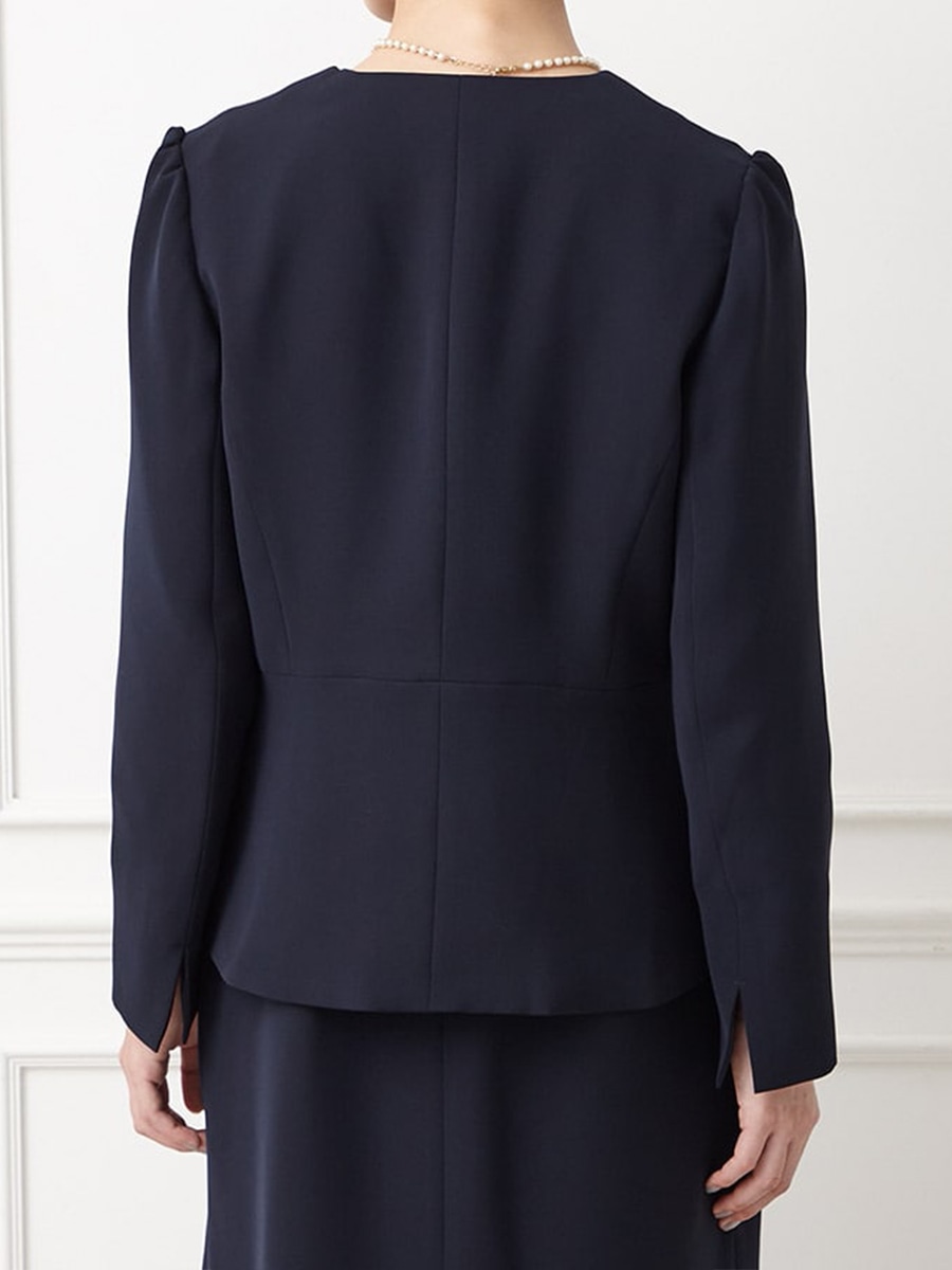 カシュクール風バックペプラムジャケット(M ベージュ): AIMER | エメ