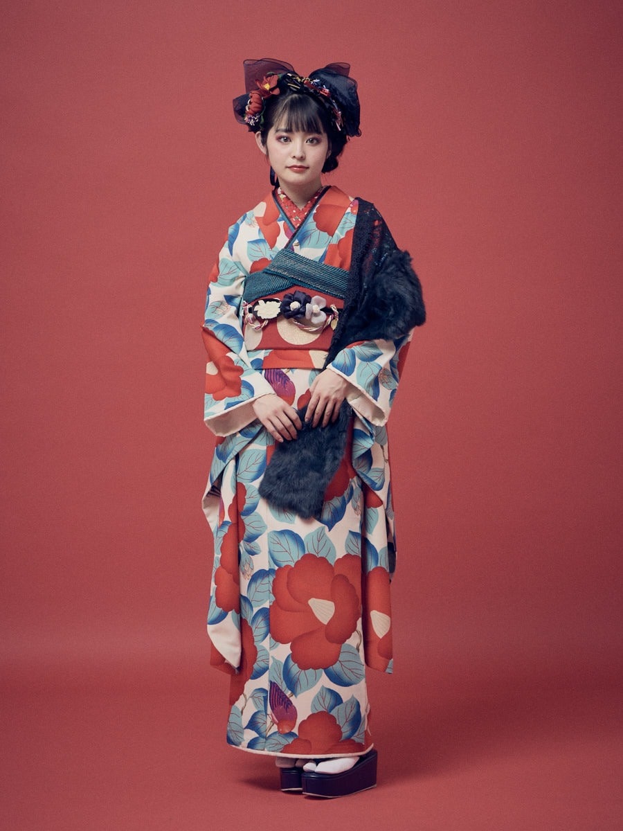 予約商品】振袖単品「椿鳥」(FREE［受注生産商品：ご注文日より最大約