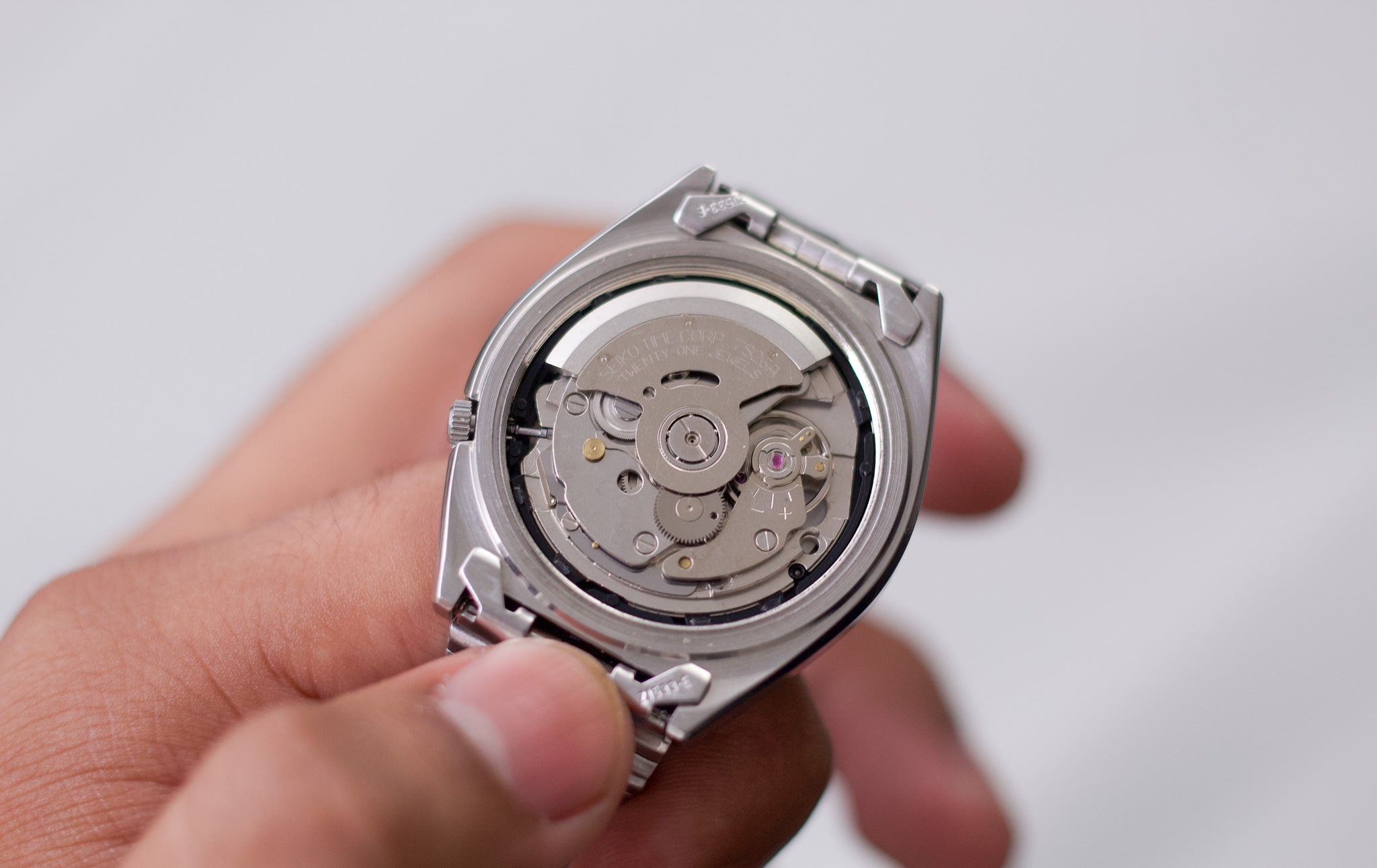 Reserved] 1995 Seiko 5 Blue Linear Dial Men's Wrist-Watch