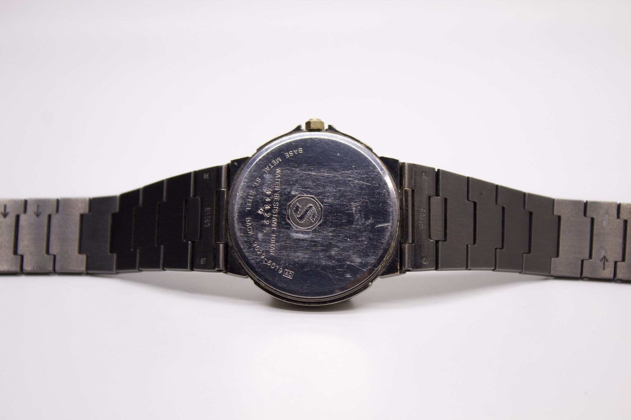 1984 Seiko Quartz Two Tone Deep Gray Dial Men's Wrist-Watch