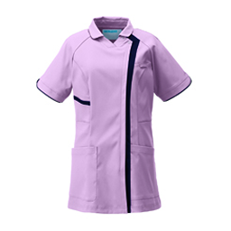 KZN703-41 レディススクラブジャケット半袖 SHAxNV｜メディカル用品