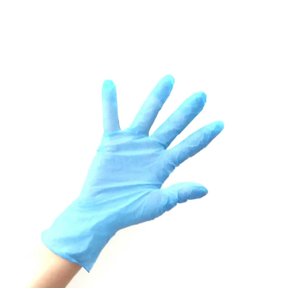 使い捨てニトリルグローブ フジ ハイパーニトリル 青 粉なし 200枚 1箱