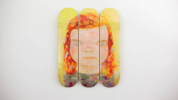 奈良美智のスケートデッキが愛知県に登場、地元アーティストとの