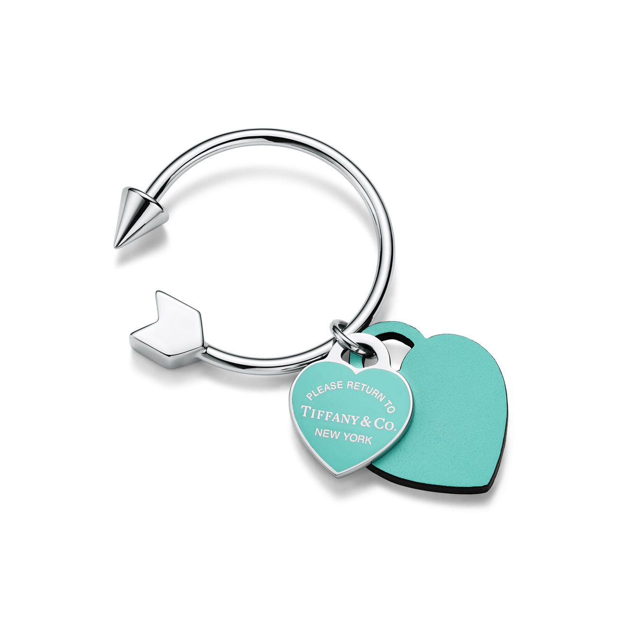 Return to Tiffany®:Lovestruck Key Ring with Tiffany Blue® Enamel