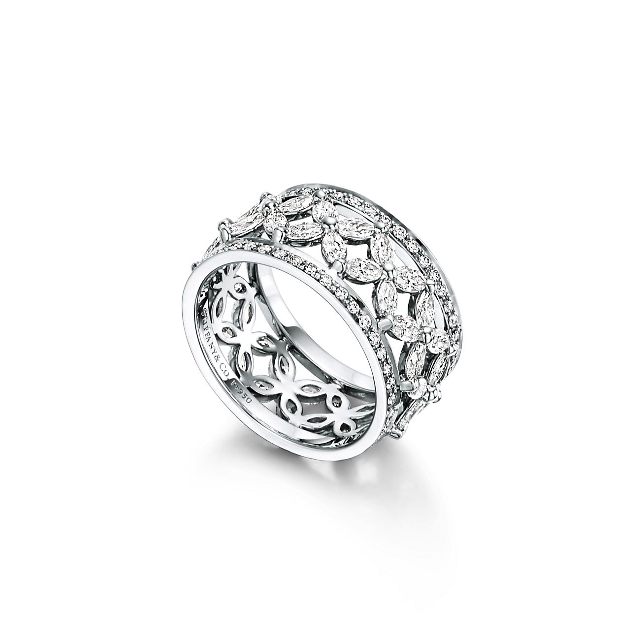 ティファニー ビクトリア™ バンドリング ダイヤモンド プラチナ