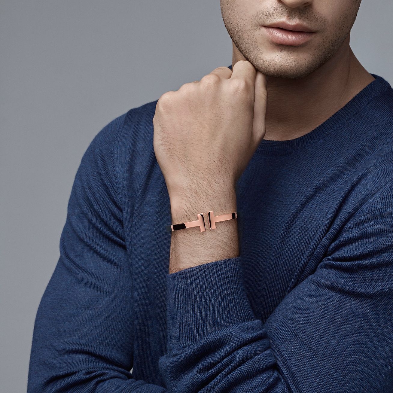 ティファニー T スクエア ブレスレット ローズゴールド | Tiffany & Co.