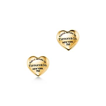 リターン トゥ ティファニー™ フルハート ピアス イエローゴールド
