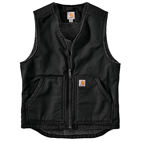 Carhartt Men's V01 Relaxed Fit Firm Duck Rib Collar Insulated Vest