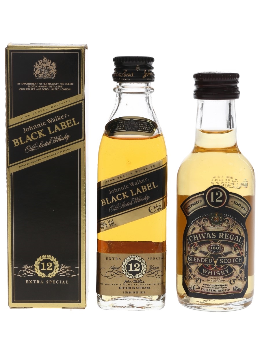 Chivas Regal & Johnnie Walker Black Label 12 Year Old - Lot 105743