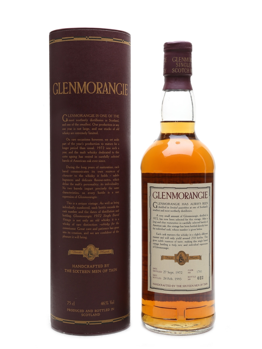 Glenmorangie 1972 Single Barrel - Lot 15204 - Buy/Sell Highland