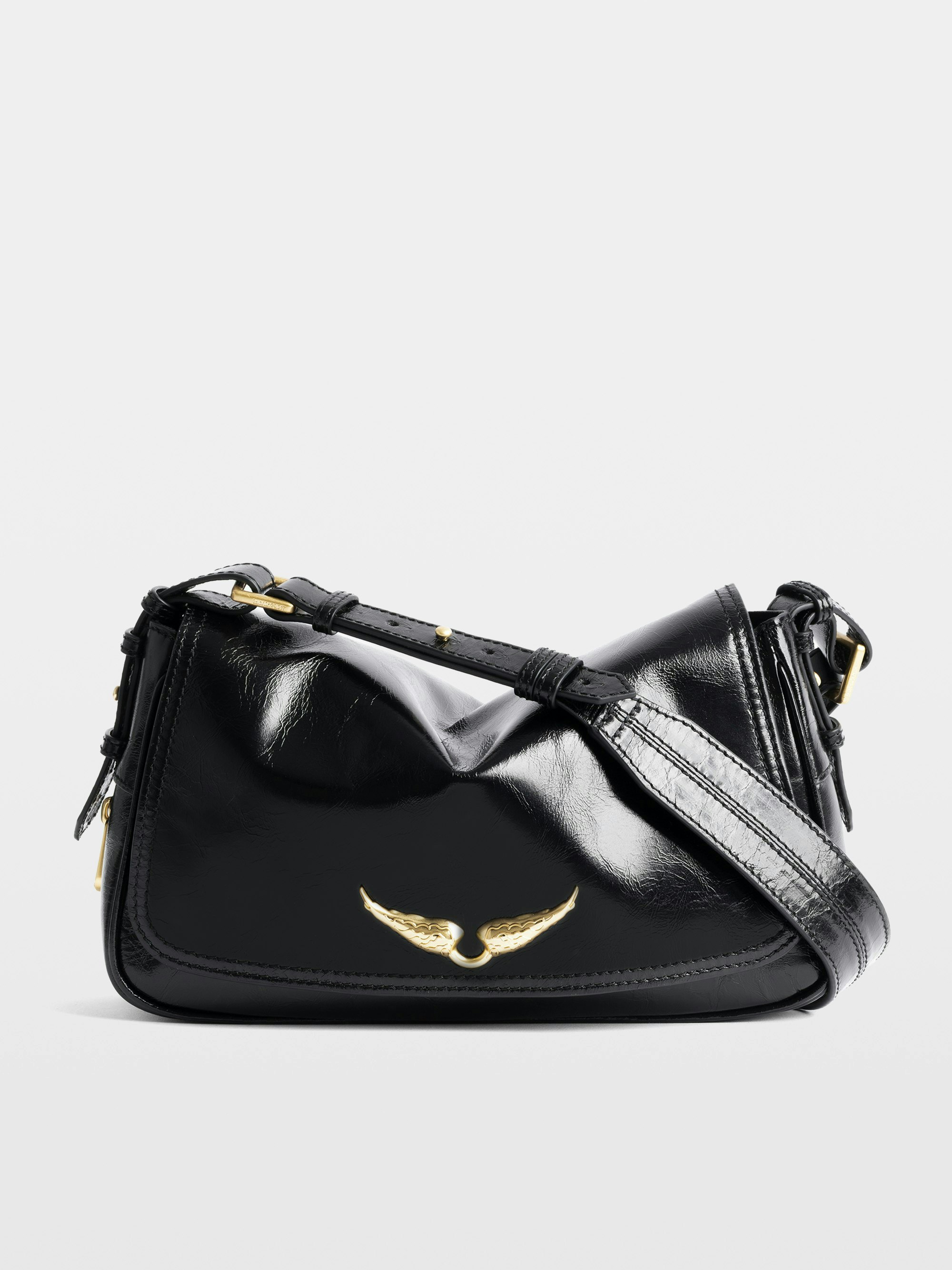 Le Zouzou Vintage Patent Bag Black | Zadig&Voltaire | Zadig&Voltaire