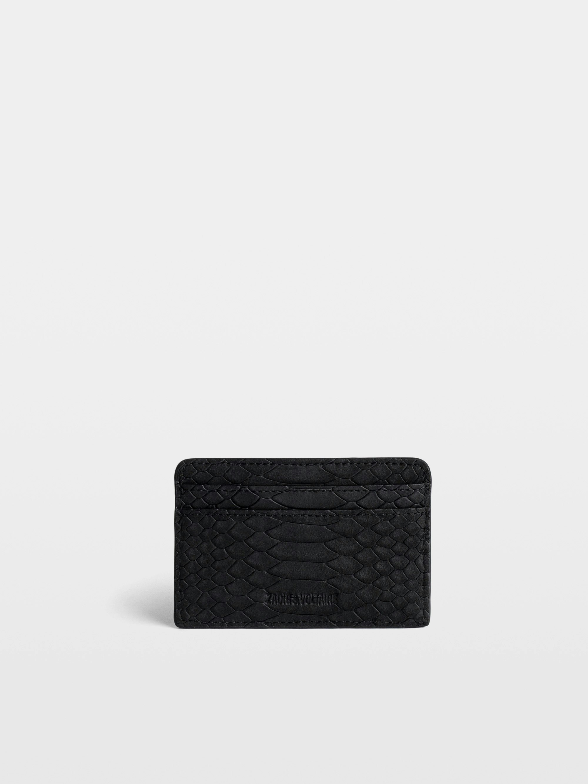 ZV Soft Savage Pass Card Case - Black | Zadig&Voltaire
