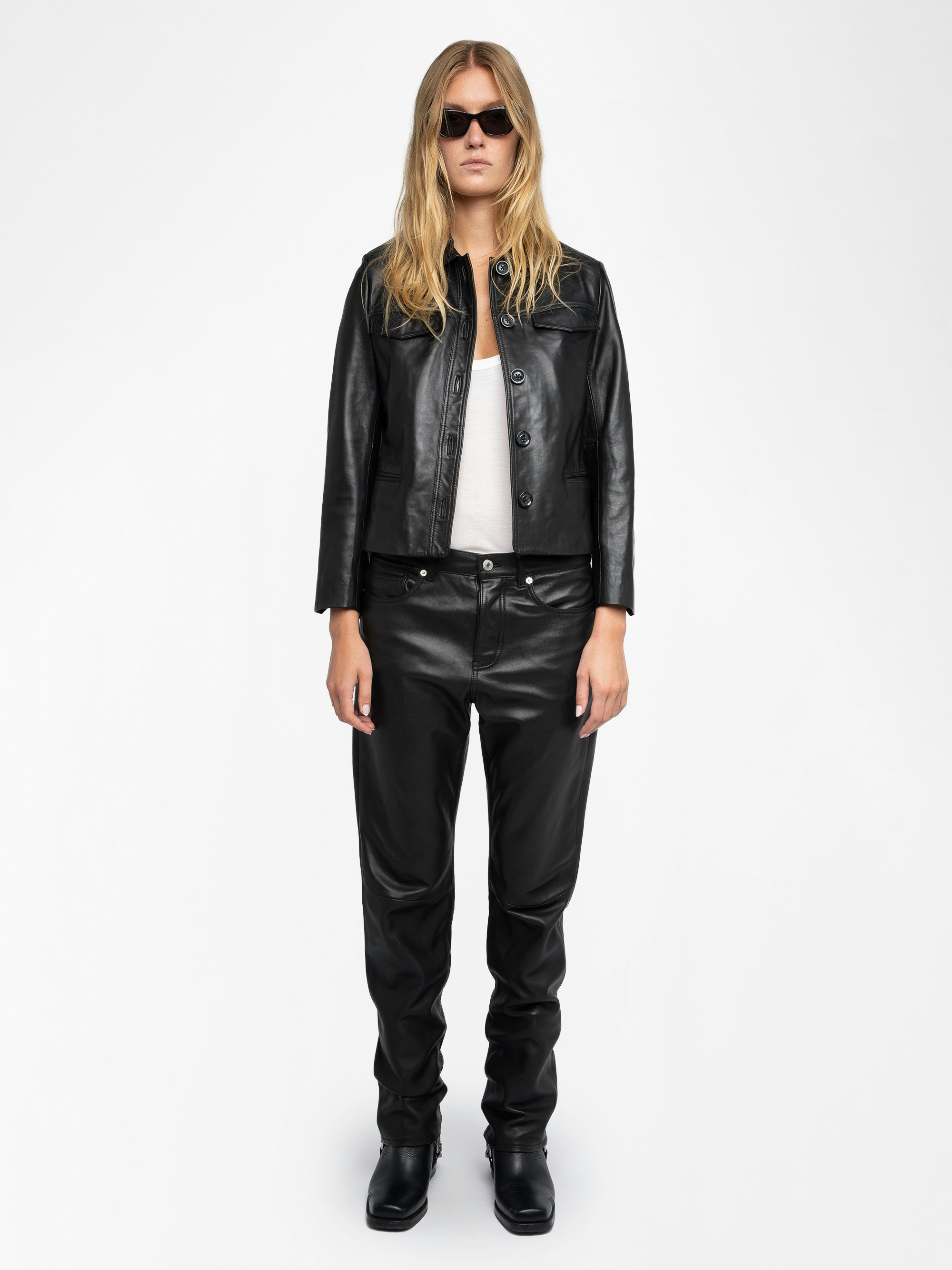 Lessa Cropped Suede Jacket | Zadig&Voltaire | Zadig&Voltaire