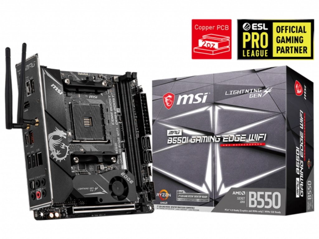MSI MPG B550I GAMING EDGE WIFI AMD 500シリーズ Socket AM4対応 AMD