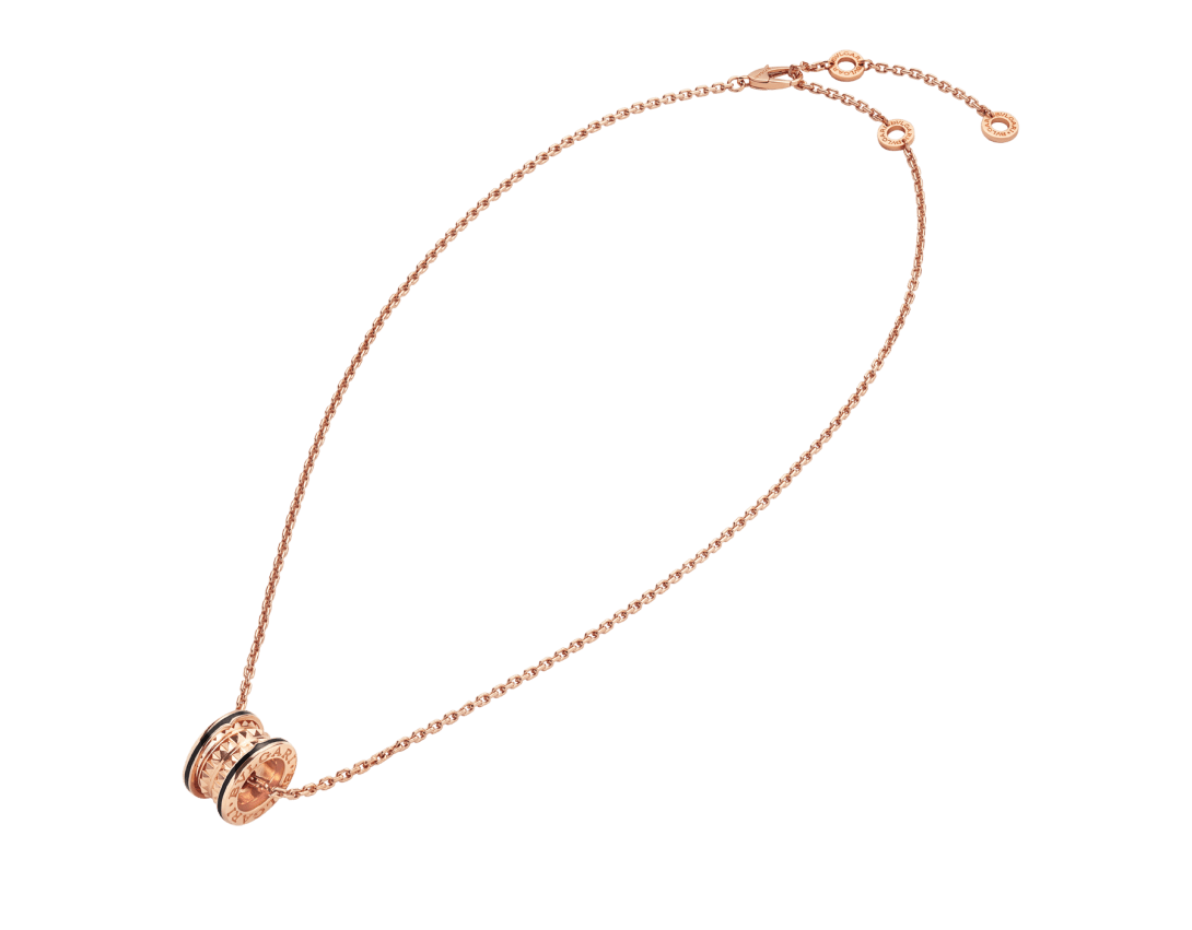 ピンクゴールド, セラミック ビー・ゼロワン ネックレス 358054 | ブルガリ