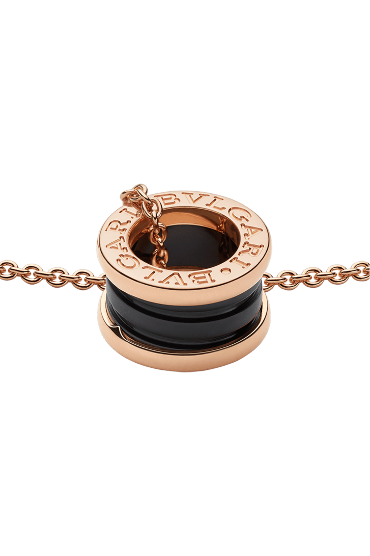 ピンクゴールド, セラミック ビー・ゼロワン ネックレス 346083 | ブルガリ