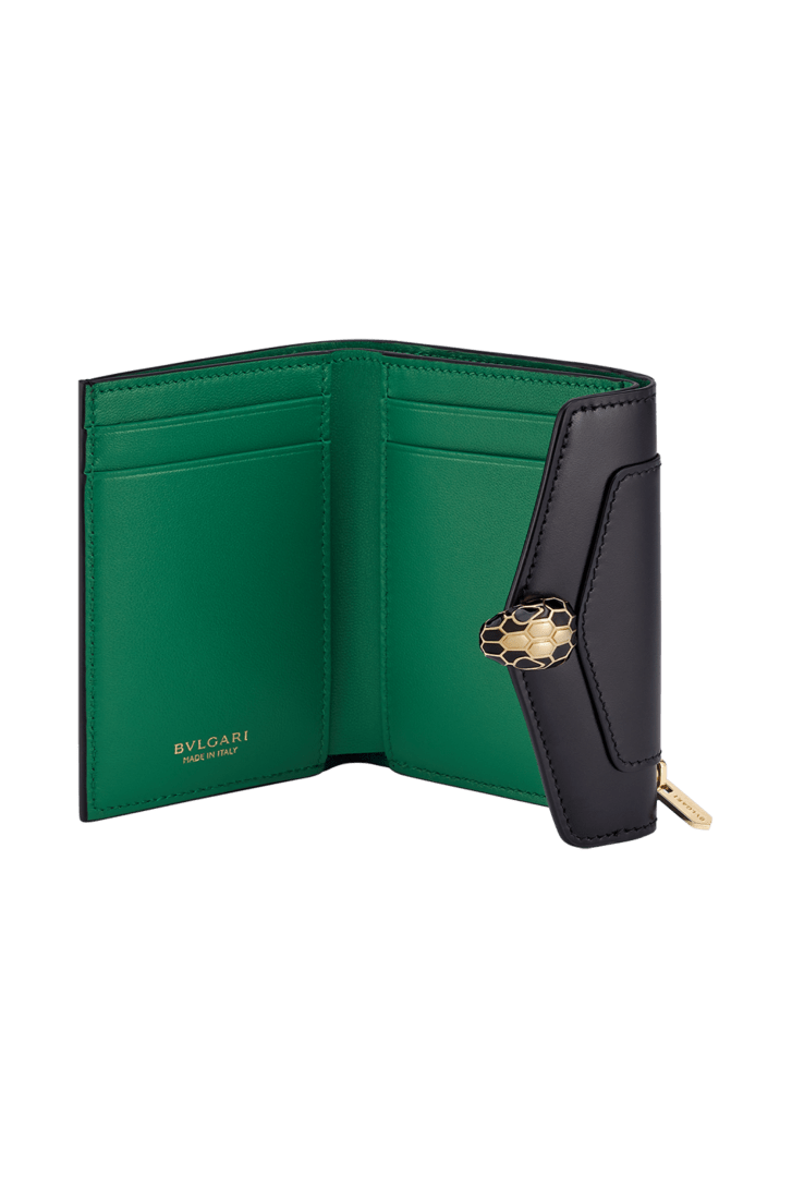 Serpenti Forever Trifold Wallet Calf Leather 294368 | Wallets
